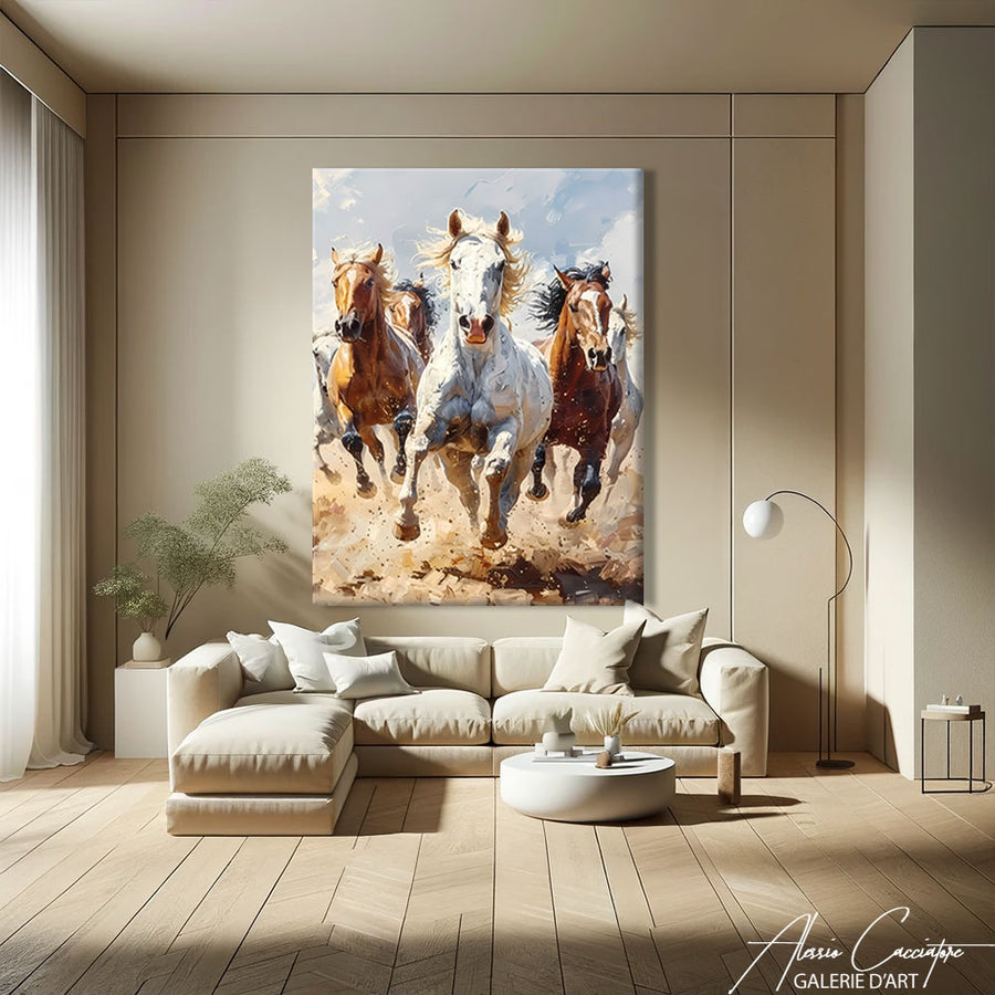 Tableau Avec Chevaux – mise en situation