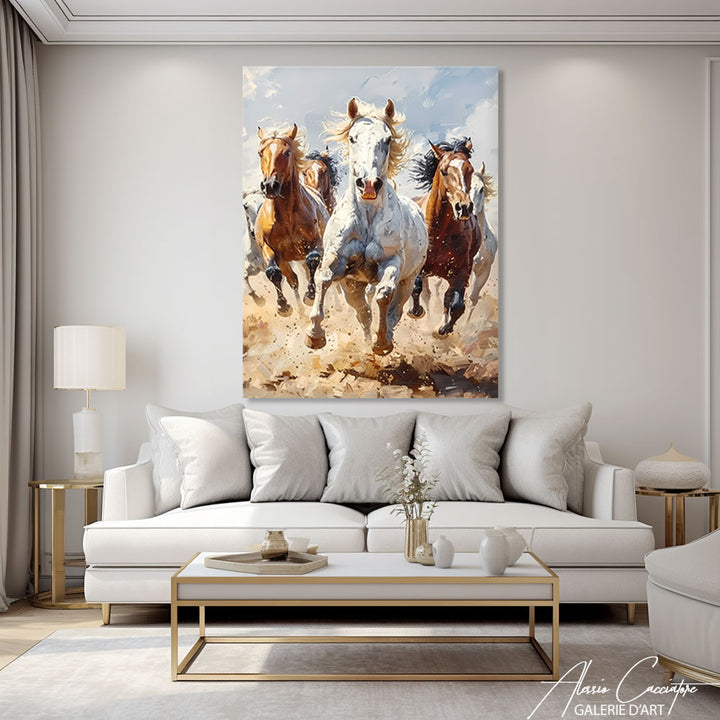 tableaux peintures chevaux 