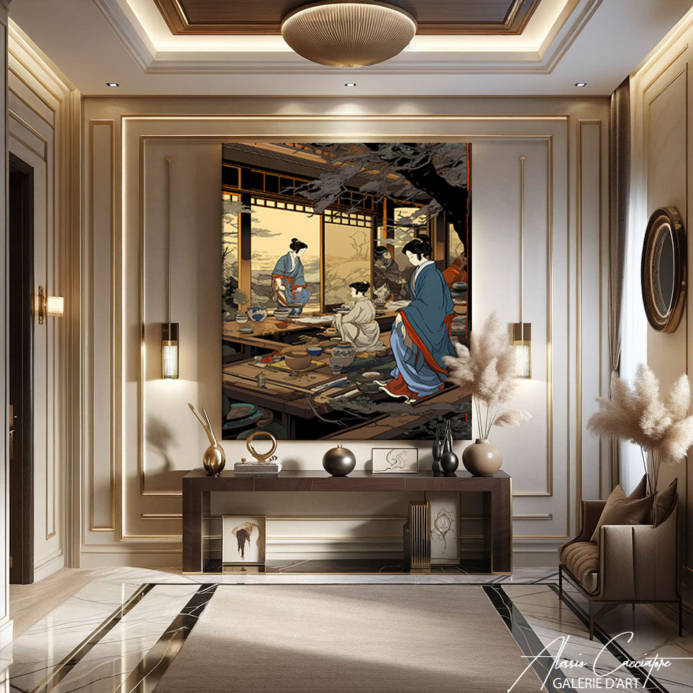 tableau inspiration japonaise