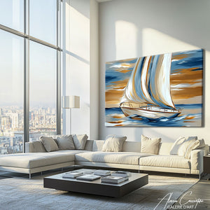 Grand Tableau Bateau
