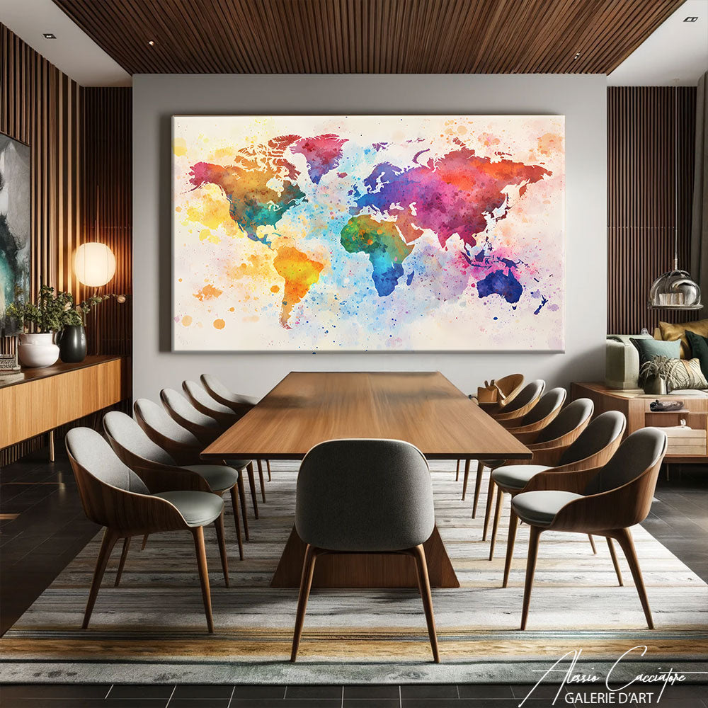 Carte Du Monde Cadre
