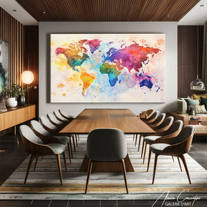 Carte Du Monde Cadre