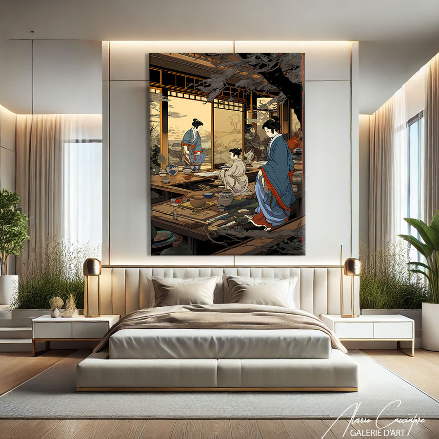 TABLEAU INSPIRATION JAPONAISE
 – mise en situation