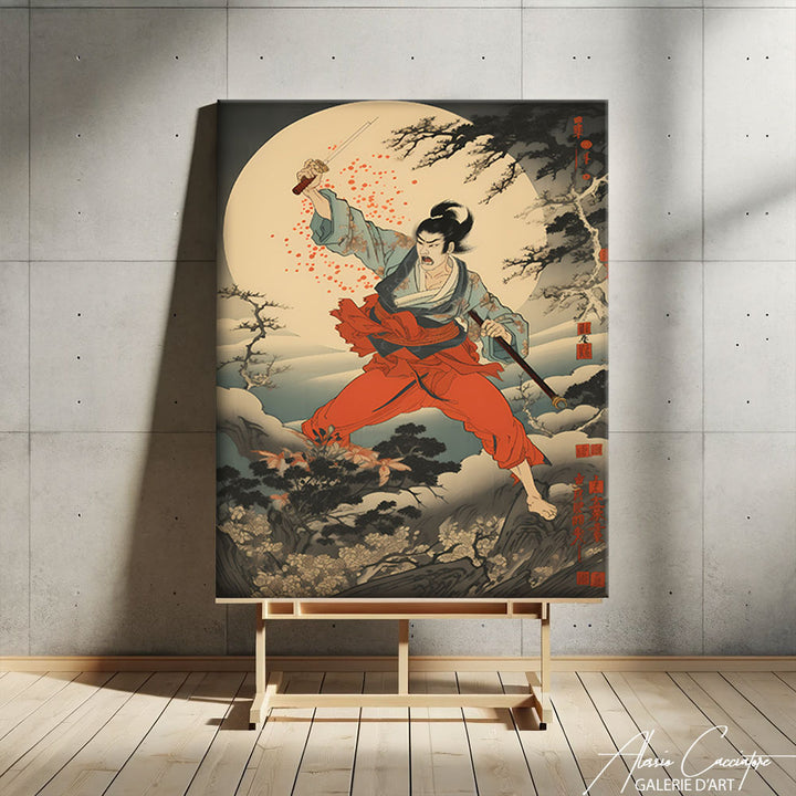 tableau samourai japonais