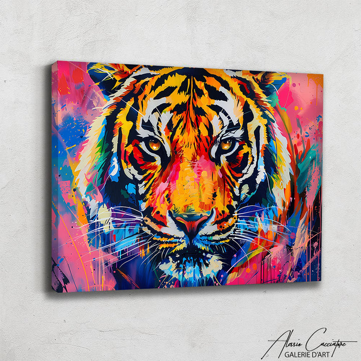 tableau tigre pop art