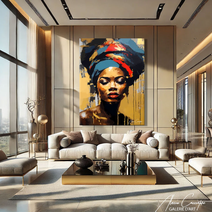 tableau femme africaine