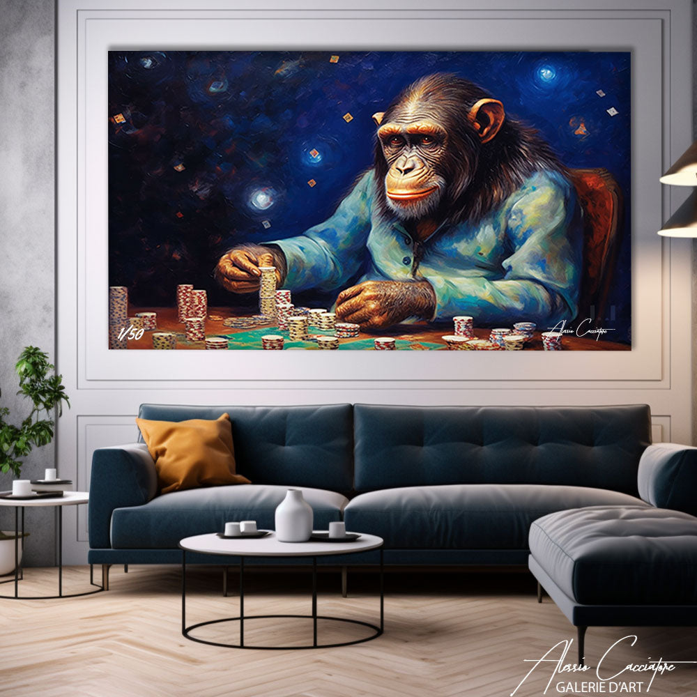 tableau singe poker