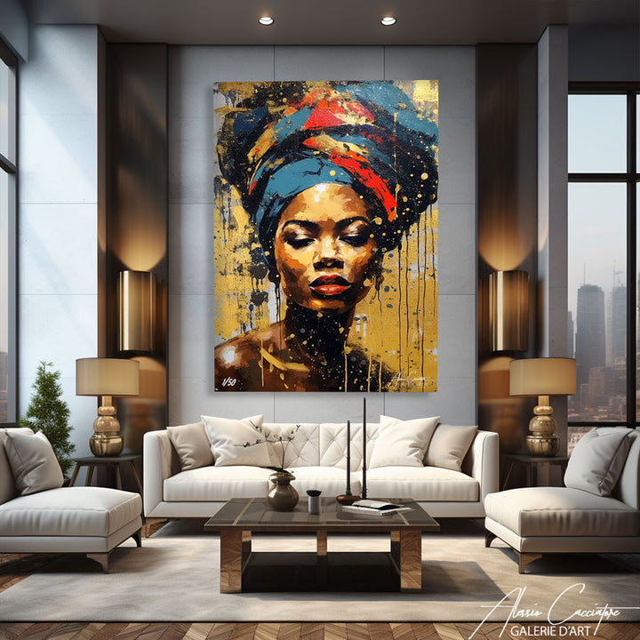 tableau africain coloré