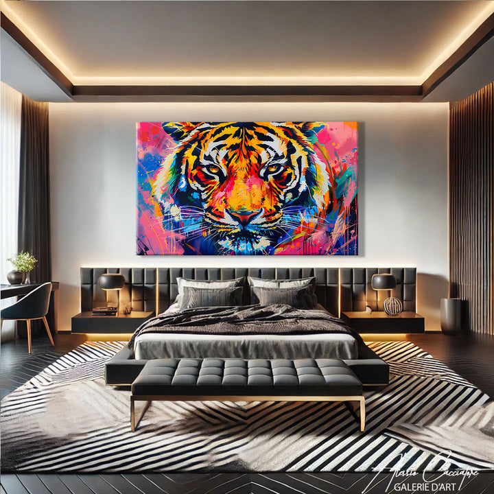 peinture tigre moderne