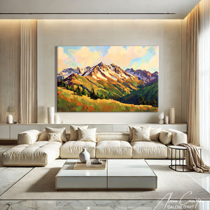 Toile Peinture Montagne
