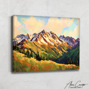 Grande Toile Murale Montagne