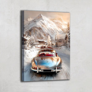Tableau Peinture Ski