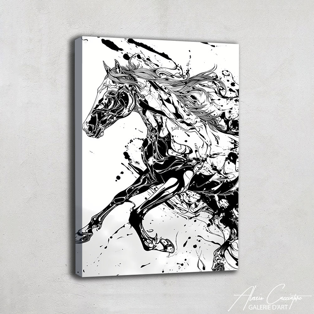 cheval tableau peinture