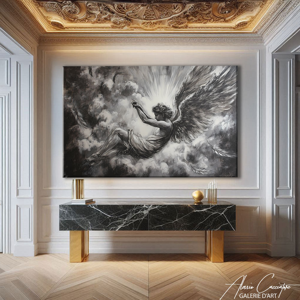 TABLEAU ANGE QUI TOMBE DU CIEL