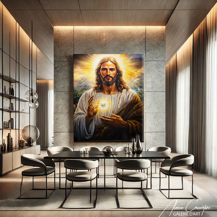 Tableau Sacré Cœur de Jésus – mise en situation