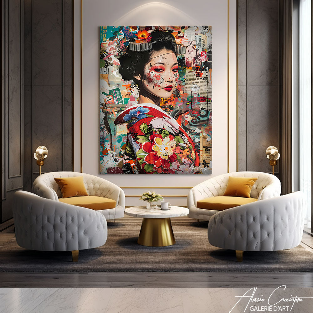 tableau femme japonaise