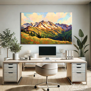 Toile Paysage Montagne
