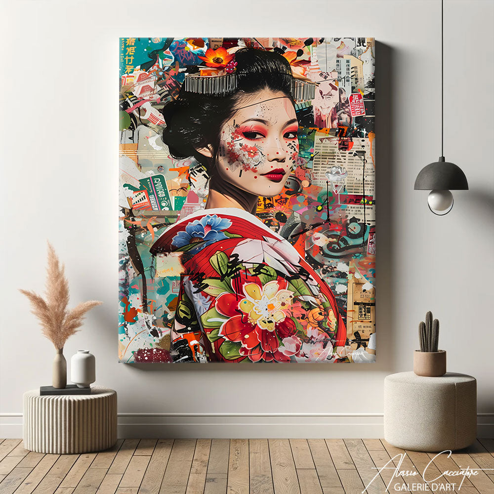 tableau japonais peinture