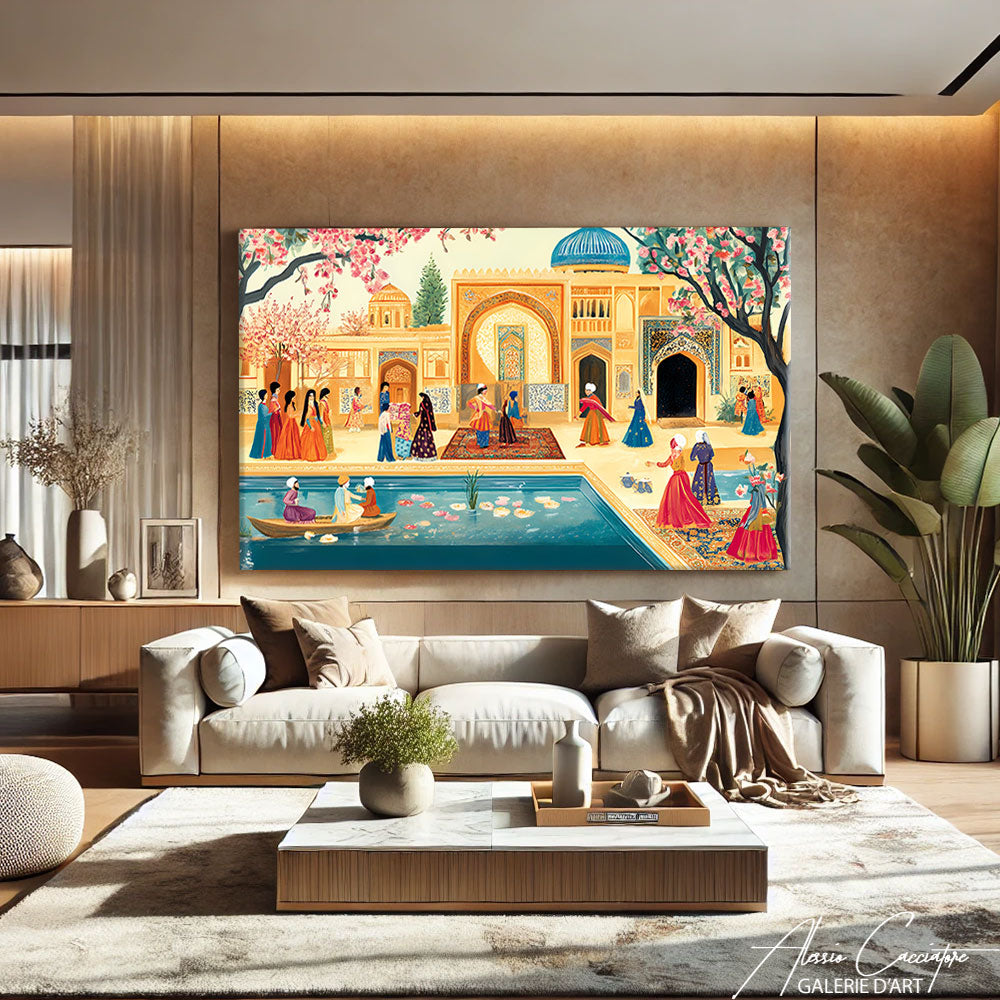 Tableau Arabe Abstrait
