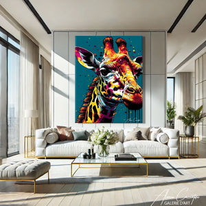 TABLEAU GIRAFE MODERNE