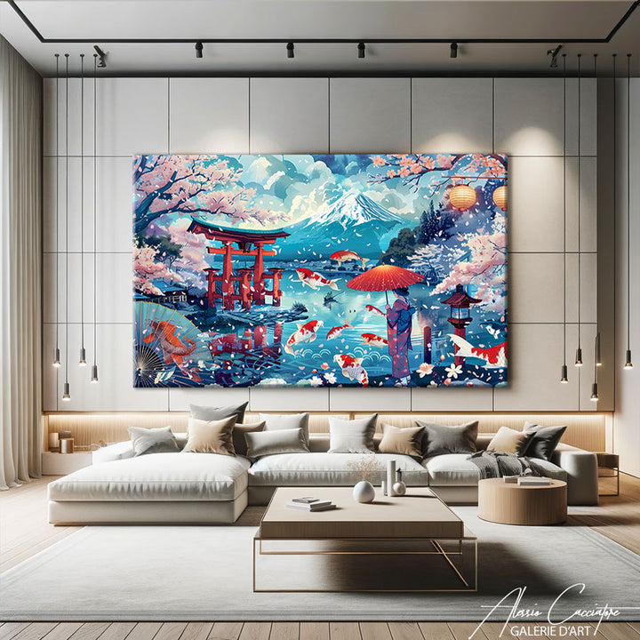 Tableau Paysage Japon
