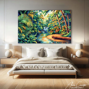 Toile Jungle Tropicale