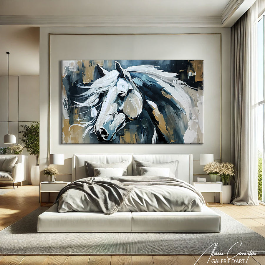 Peinture Cheval Arabe – mise en situation