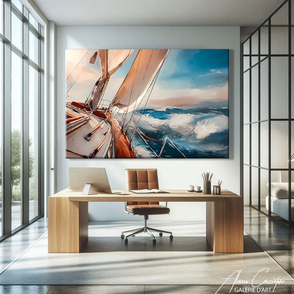 Tableau Voilier En Mer
