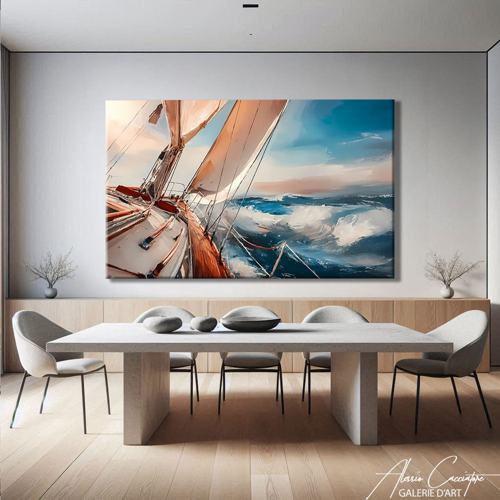 Tableau Voilier En Mer
