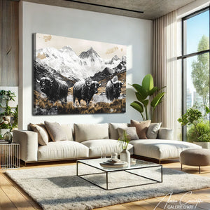 Toile Peinture Montagne
