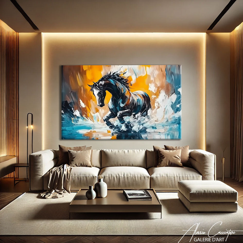 Cheval en Peinture
