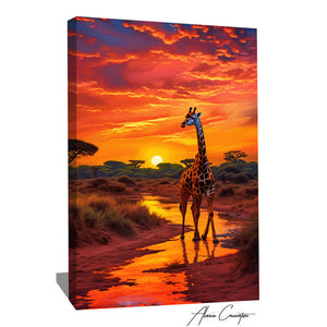 tableau girafe