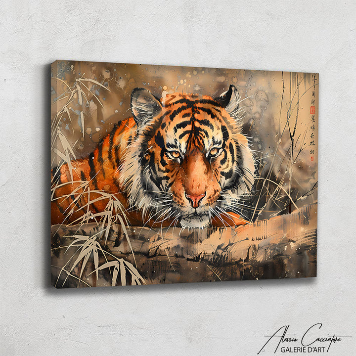 Peinture Chinoise Tigre
