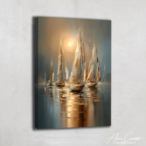 Peinture Bateau sur la Mer