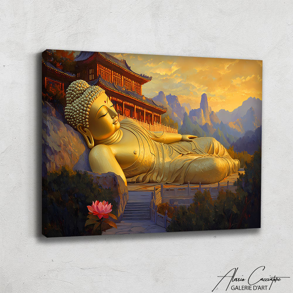 TABLEAU BOUDDHA COUCHÉ