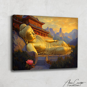 TABLEAU BOUDDHA COUCHÉ