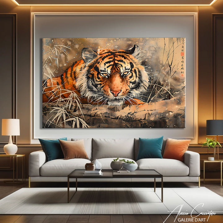 Peinture Chinoise Tigre
