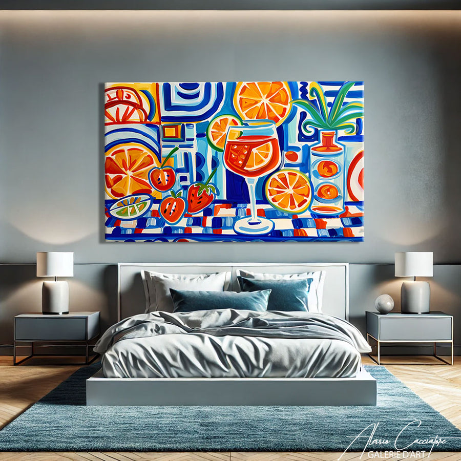 Tableau Contemporain Cuisine – mise en situation