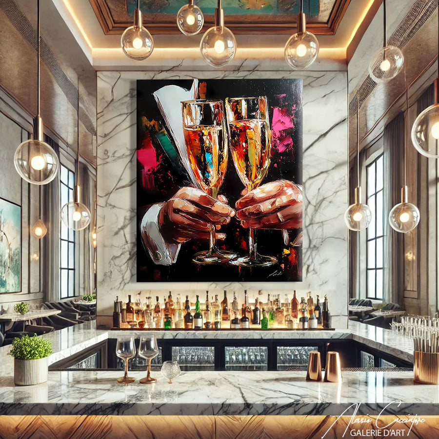 Tableau design luxe – mise en situation