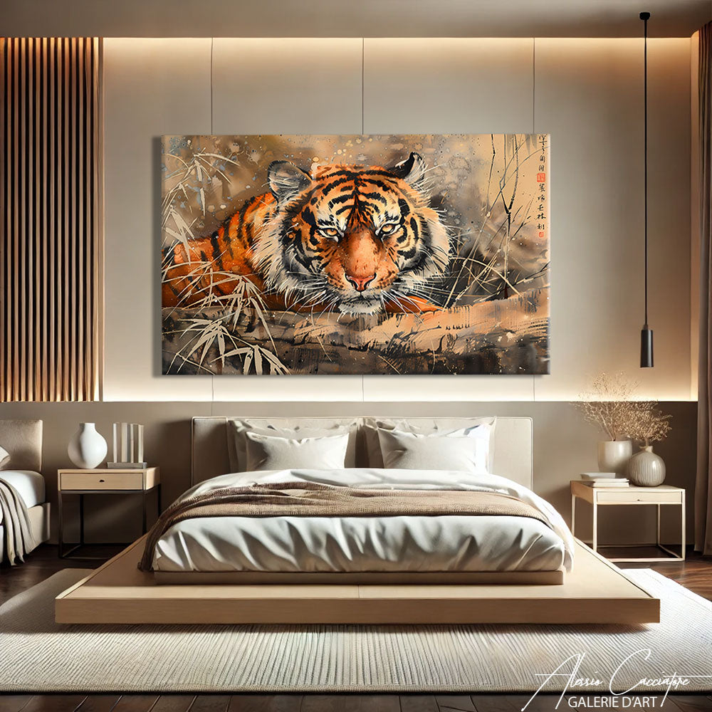 TABLEAU TIGRE CHINOIS
