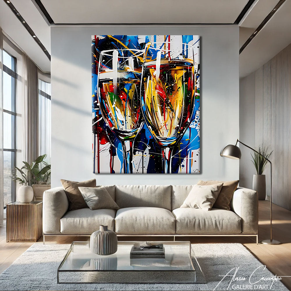 cadre tableau street art
