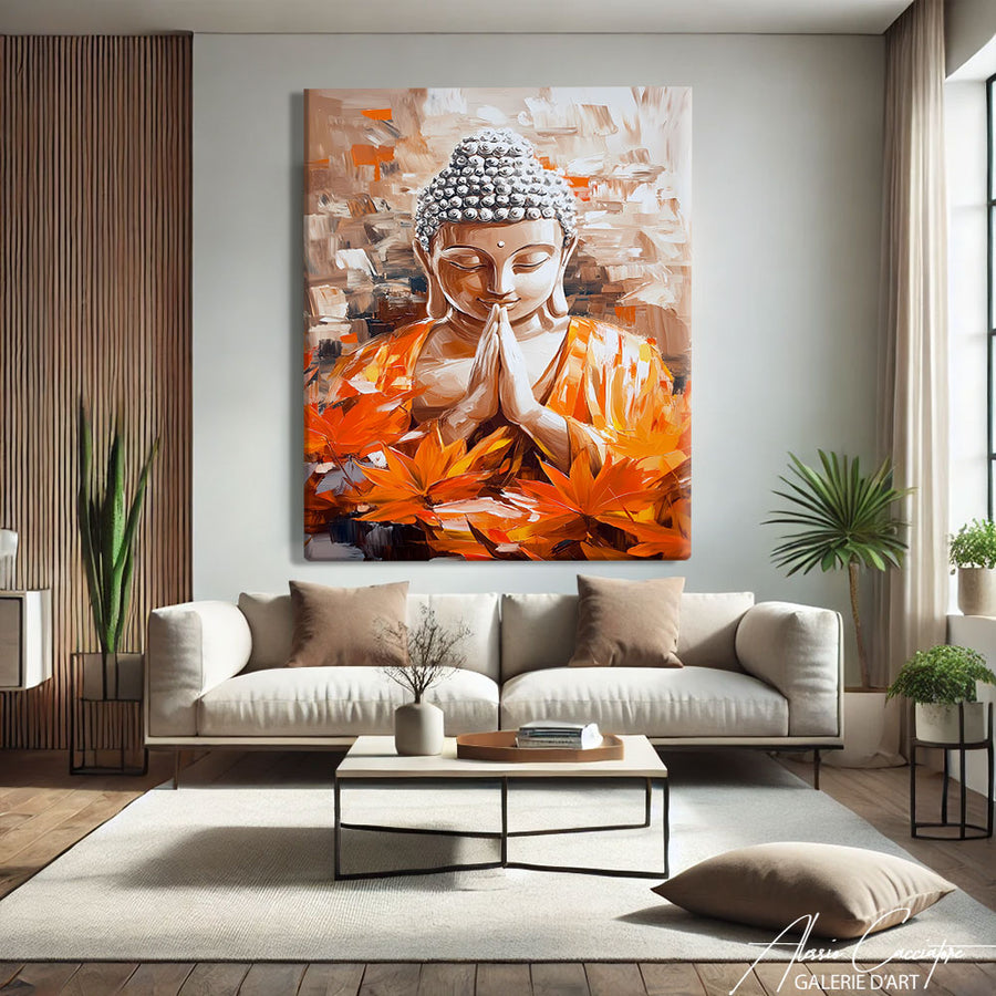 Tableau Bouddha Abstrait
 – mise en situation