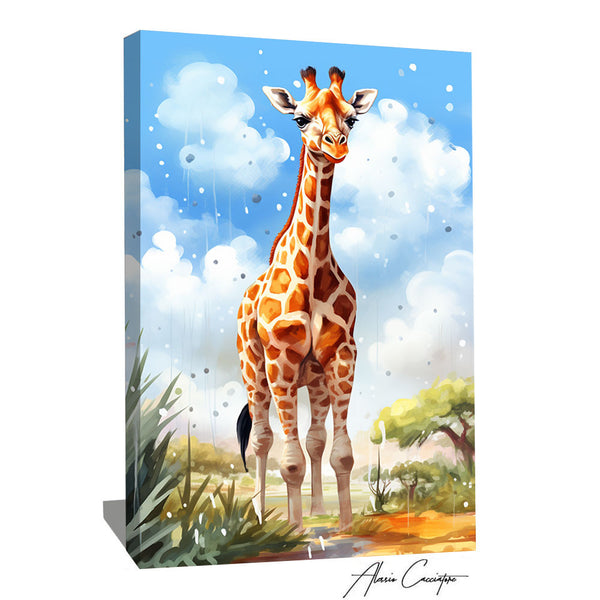 tableau girafe