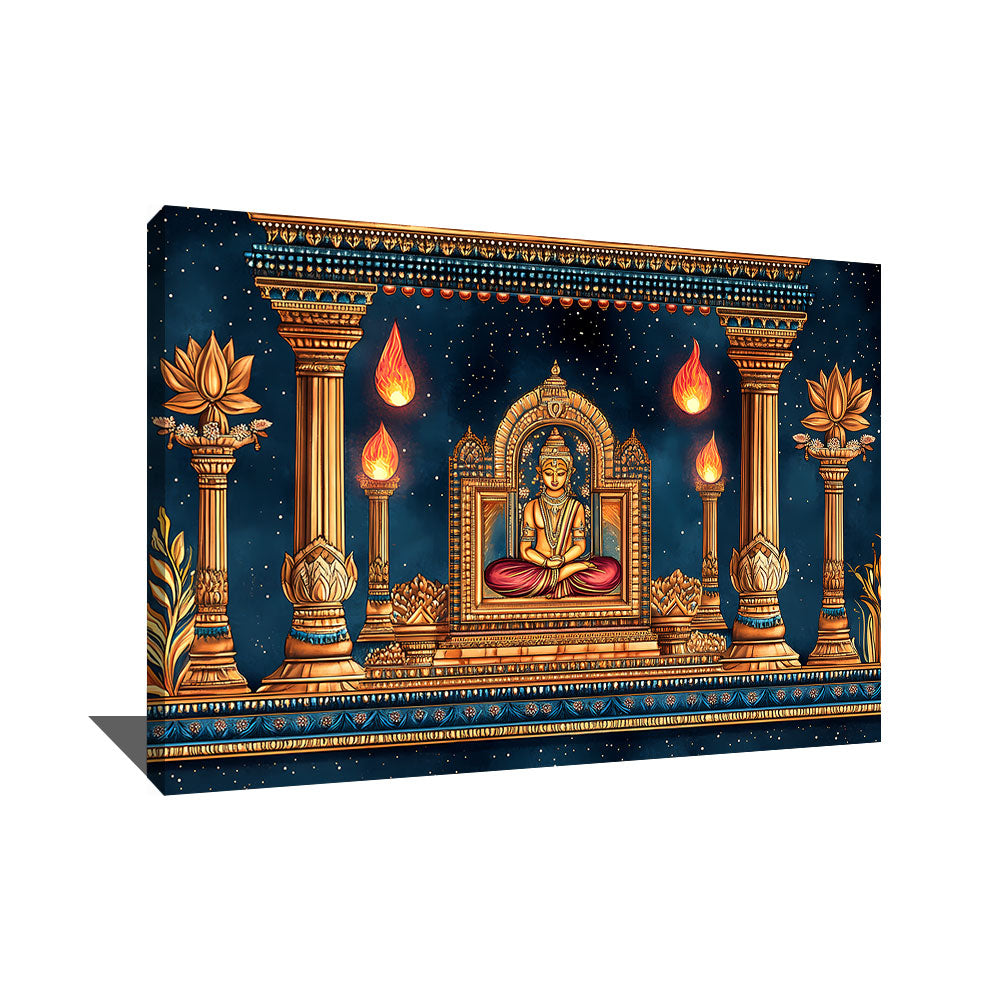 tableau indien Bouddha