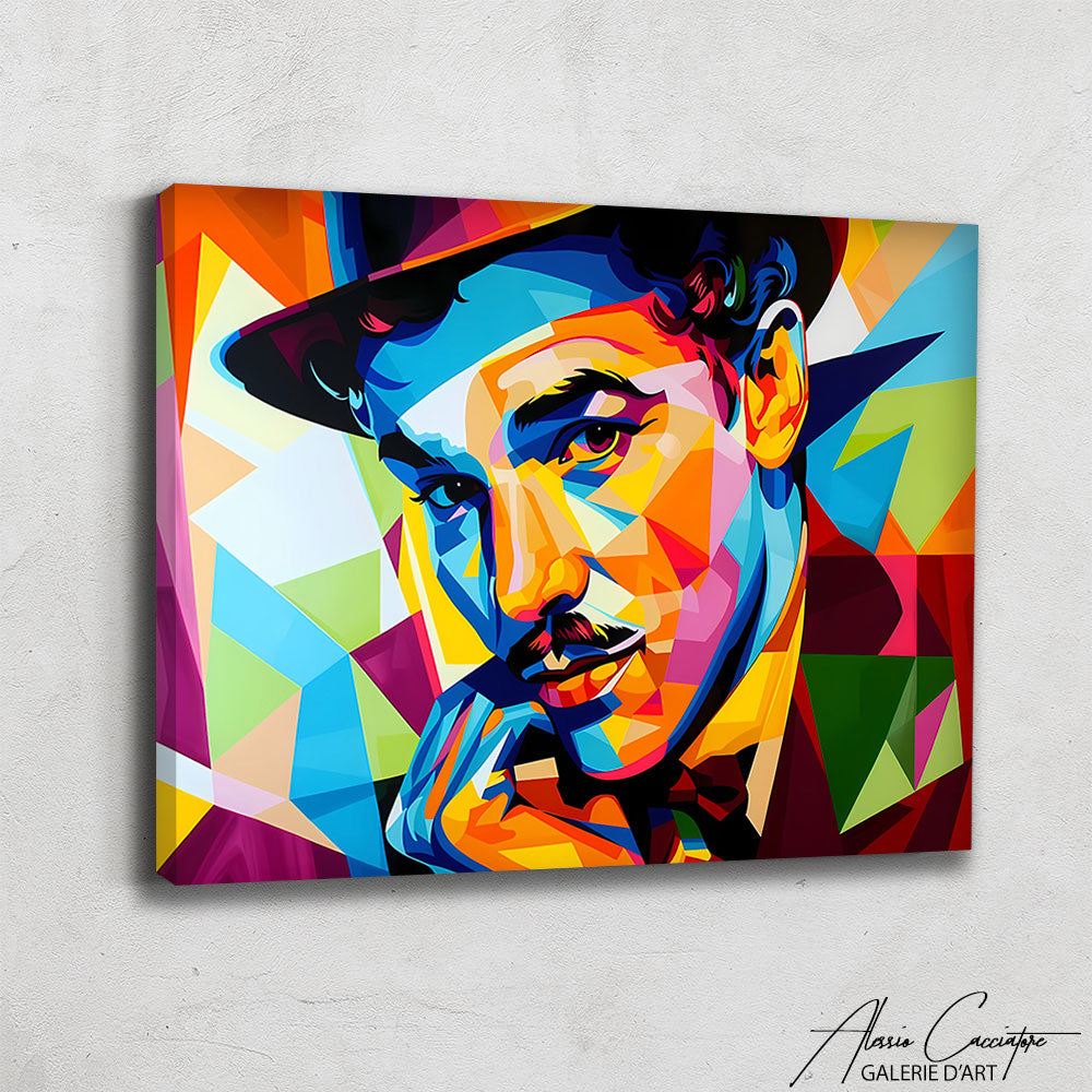 Tableau Pop Art Charlie Chaplin