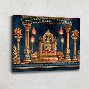 tableau indien Bouddha