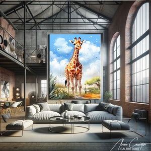 peinture girafe bébé