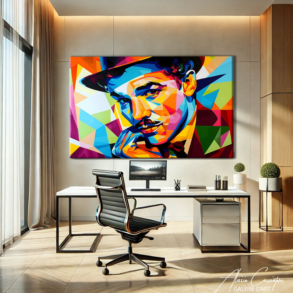 Tableau Pop Art Charlie Chaplin