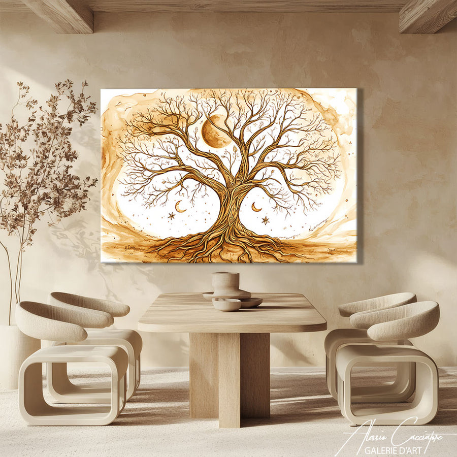 Peinture Arbre Abstrait – mise en situation