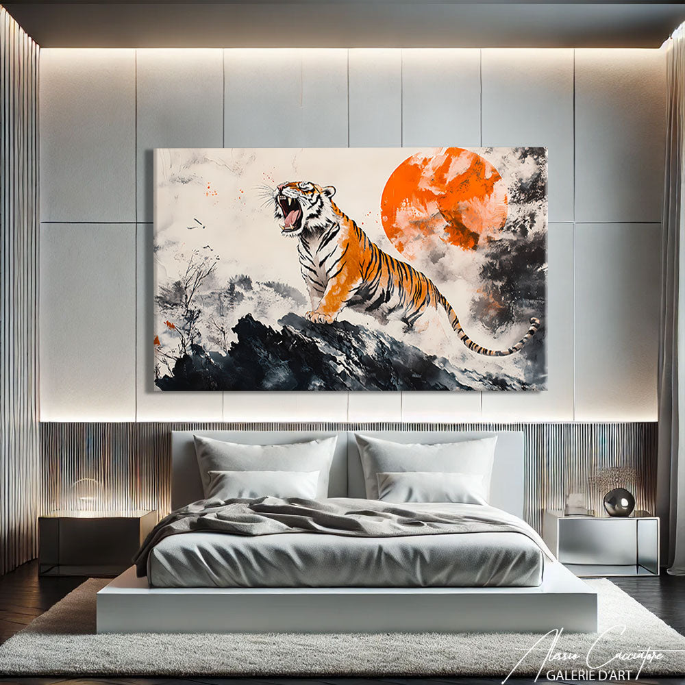 TABLEAU TIGRE ORANGE